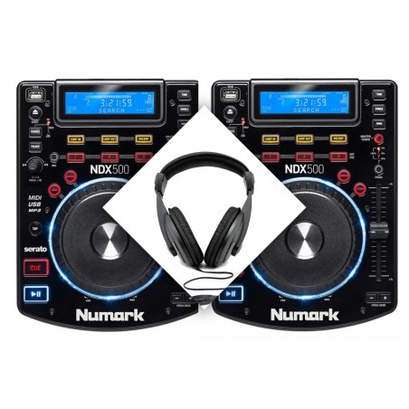 Numark 2x NDX 500 - zestaw +słuchawki GRATIS