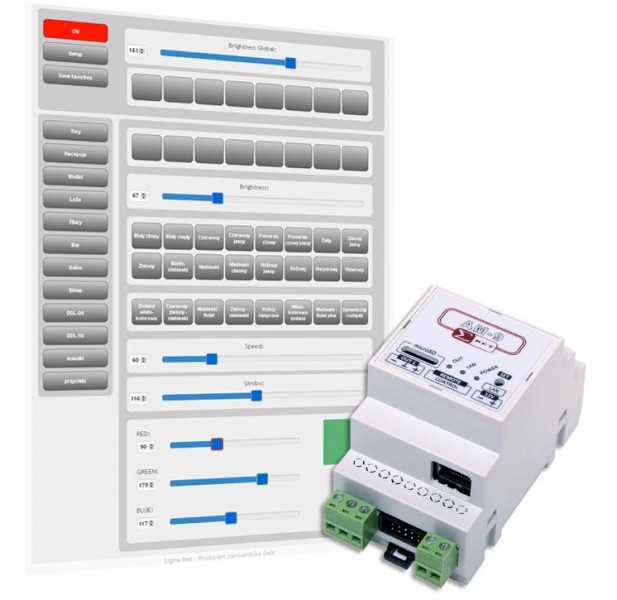 Sigma Net AM-9 - strefowy sterownik DMX