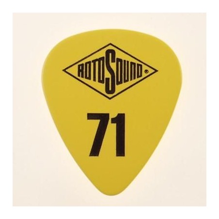 RotoSound PO071 - 6 kostek gitarowych, kolor żółty