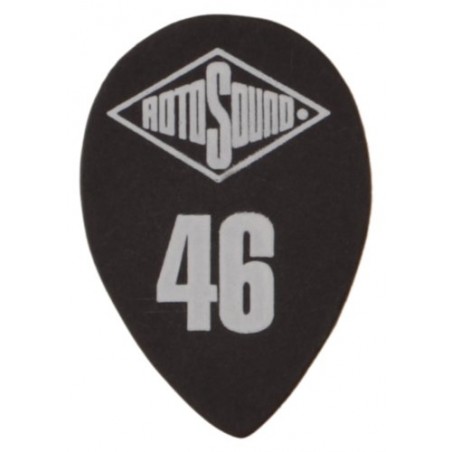 RotoSound STD46 - 6 kostek gitarowych, kolor czarny