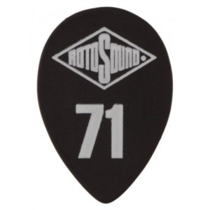 RotoSound STD71 - 6 kostek gitarowych, kolor czarny