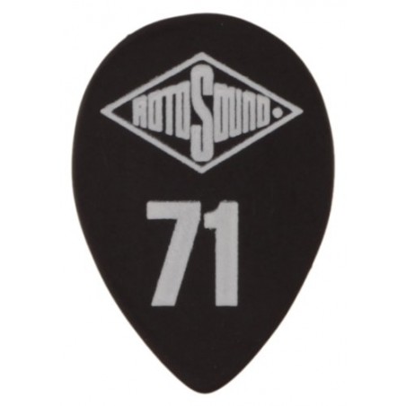 RotoSound STD71 - 6 kostek gitarowych, kolor czarny