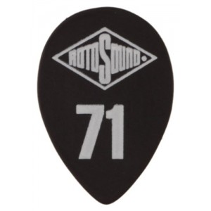 RotoSound STD96 - 6 kostek gitarowych, kolor czarny