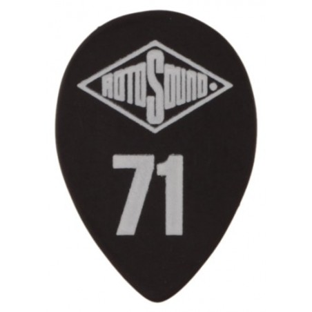 RotoSound STD96 - 6 kostek gitarowych, kolor czarny