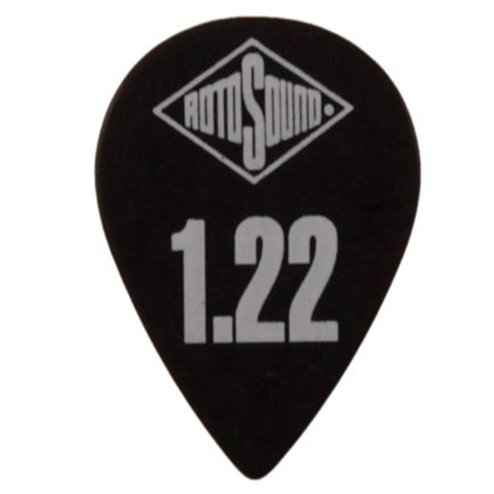 RotoSound STD122 - 6 kostek gitarowych, kolor czarny RotoSound STD122 - 6 kostek gitarowych, kolor czarny