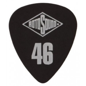 RotoSound SST46 - 6 kostek gitarowych, kolor czarny