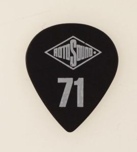 RotoSound MST71 - 6 kostek gitarowych, kolor czarny