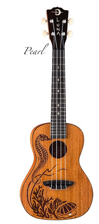 Luna Ukulele -  Koncertowe PEARL  ALL SOLID 