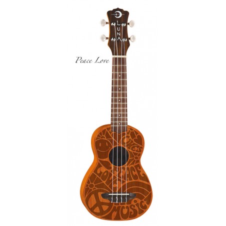 Luna Ukulele Sopranowe - Peace Love