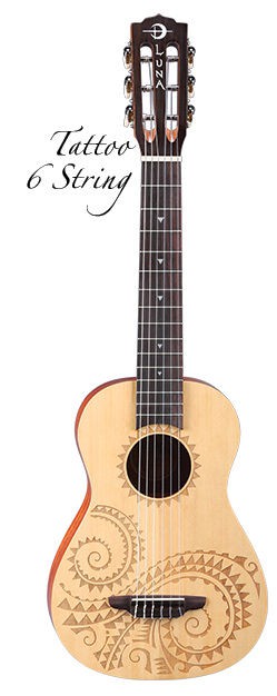 Luna Ukulele - 6 Strunowe TAT6 Luna Ukulele - 6 Strunowe TAT6