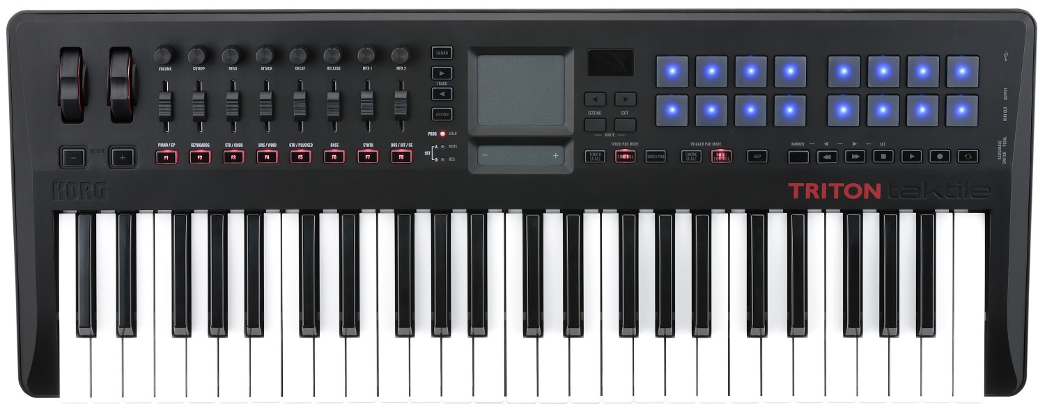 KORG TRITON Taktile 49 - klawiatura sterująca MIDI USB z modułem TRITON KORG TRITON Taktile 49 - klawiatura sterująca MIDI USB z modułem TRITON