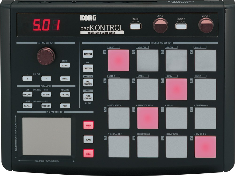 KORG PADKONTROL BK - Kontroler MIDI