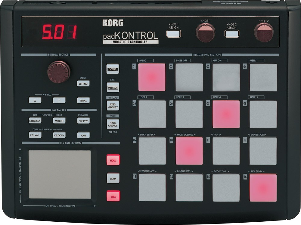 KORG PADKONTROL BK - Kontroler MIDI KORG PADKONTROL BK - Kontroler MIDI
