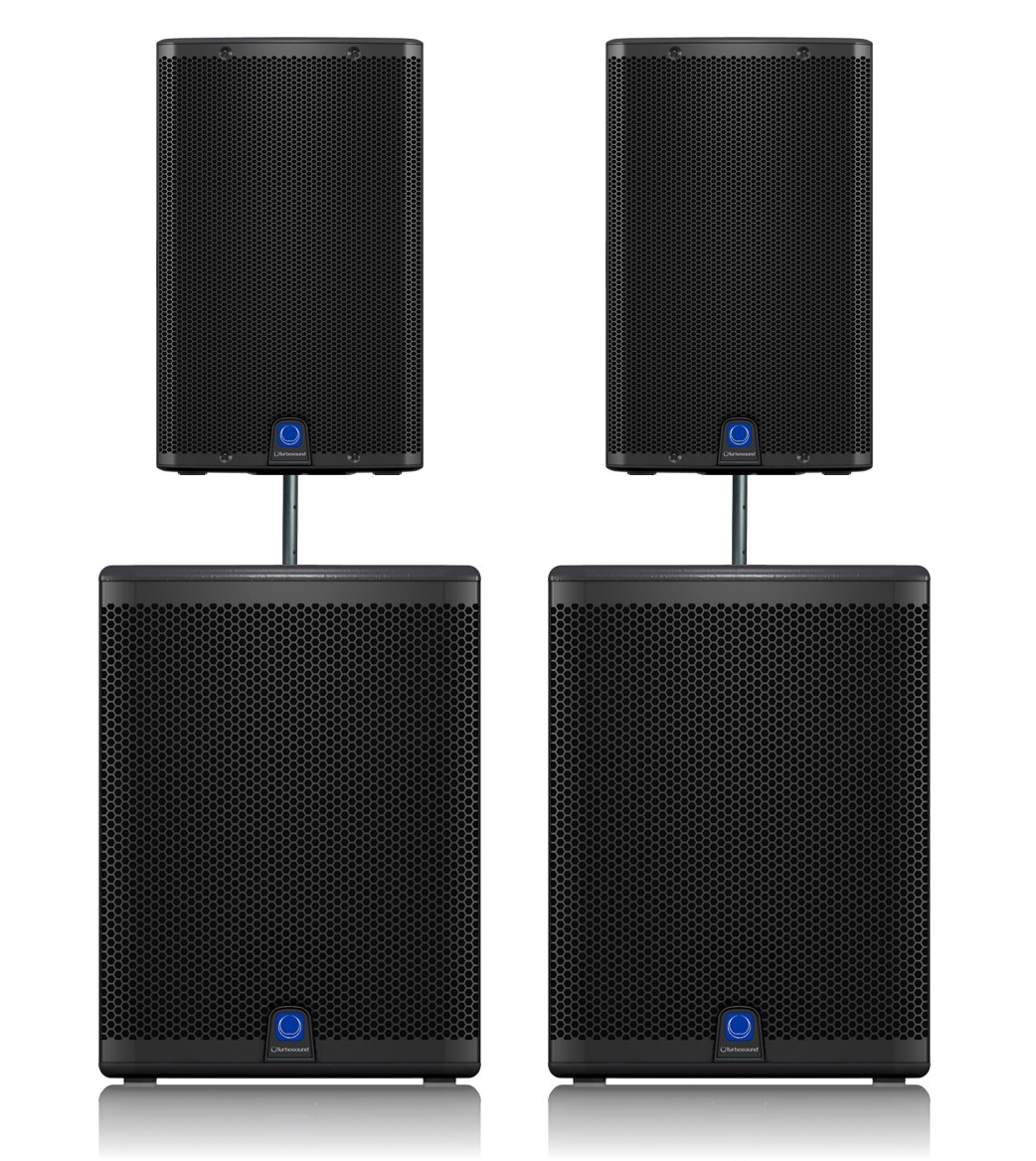 Turbosound 2x iQ12 + 2x iQ15B - zestaw nagłośnieniowy Turbosound 2x iQ12 + 2x iQ15B - zestaw nagłośnieniowy