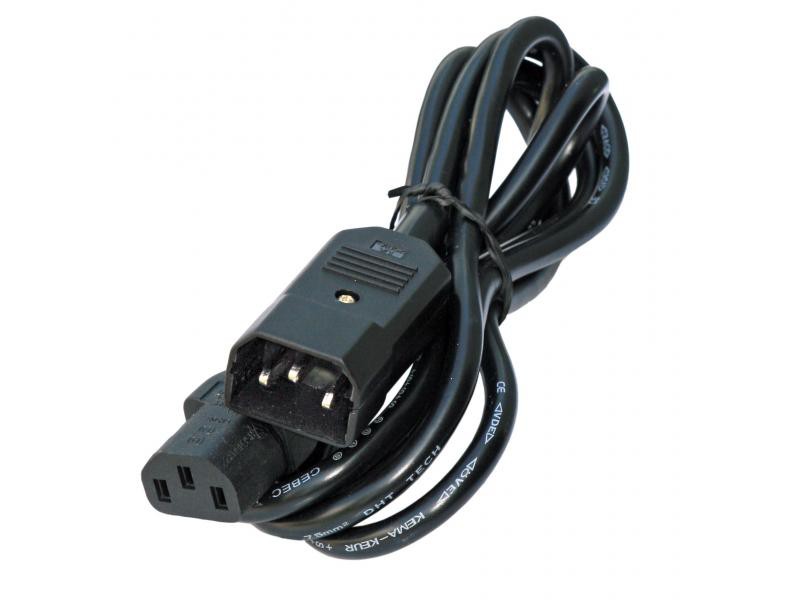 JB Systems IEC CABLE M-F 1m - przedłużacz sieciowy