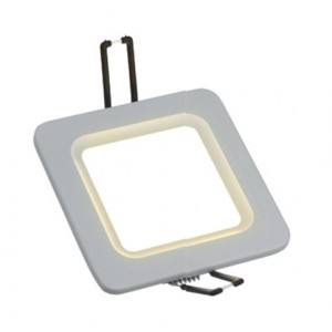 SPECTRUM ALGINE ECO LED SQUARE 230V 12W IP20 NW BIAŁA RAMKA - lampa sufitowa