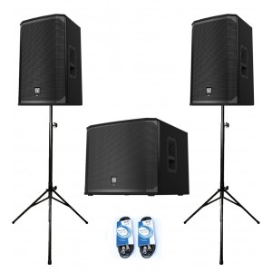Electro-Voice 2x EKX-12P + EKX-15SP - zestaw aktywny + pokrowce