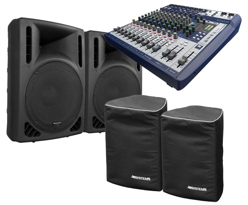 JB Systems 2x PSA-15 + Soundcraft Signature 12 - zestaw nagłośnieniowy