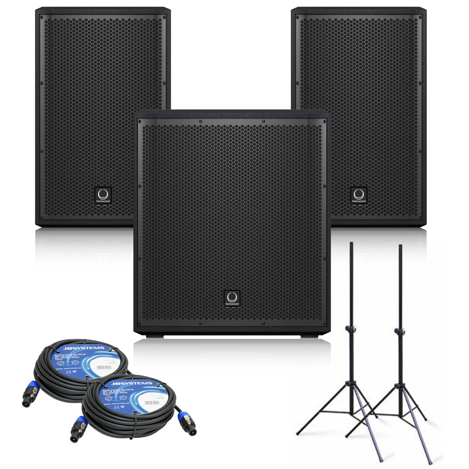 Turbosound iP12B + 2x iP82 - zestaw nagłośnieniowy aktywny Turbosound iP12B + 2x iP82 - zestaw nagłośnieniowy aktywny