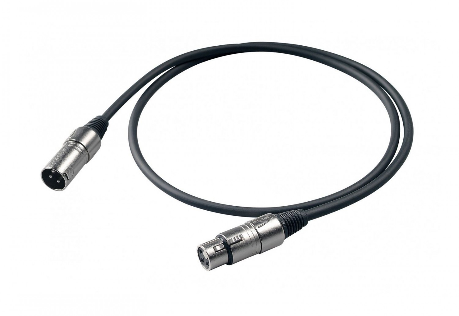 Proel BULK250LU05 - kabel mikrofonowy XLRM-XLRF (0,5m)