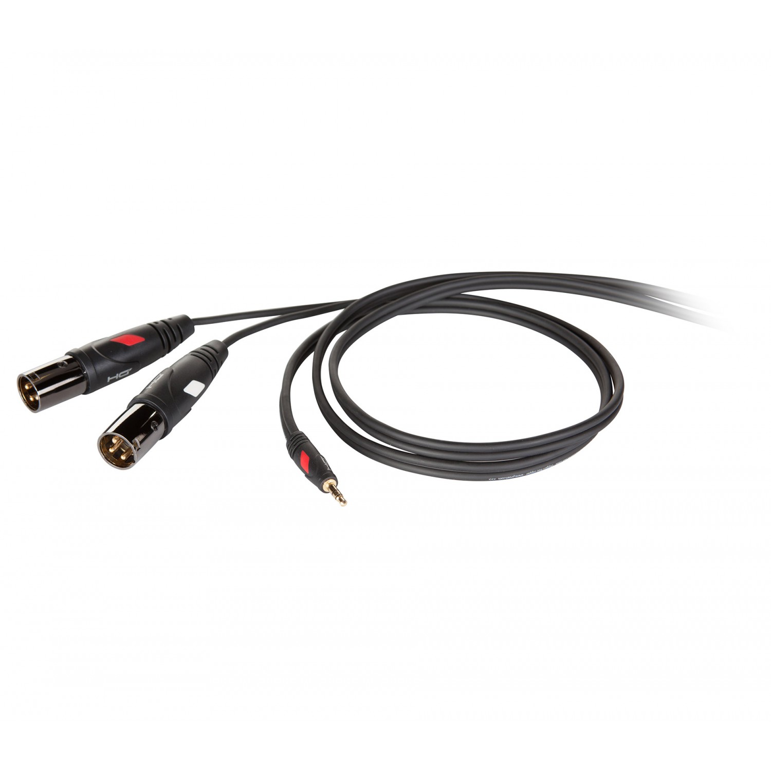 Die Hard DHG595LU18 - kabel audio mini stereo jack M - 2x XLR M (1,8m)