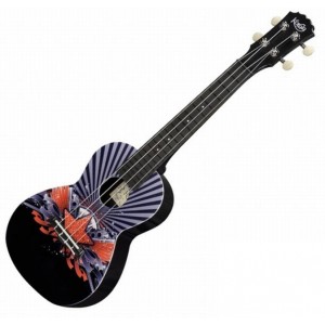 KORALA PUC-30-011 BlackWithRedStar - ukulele sopranowe