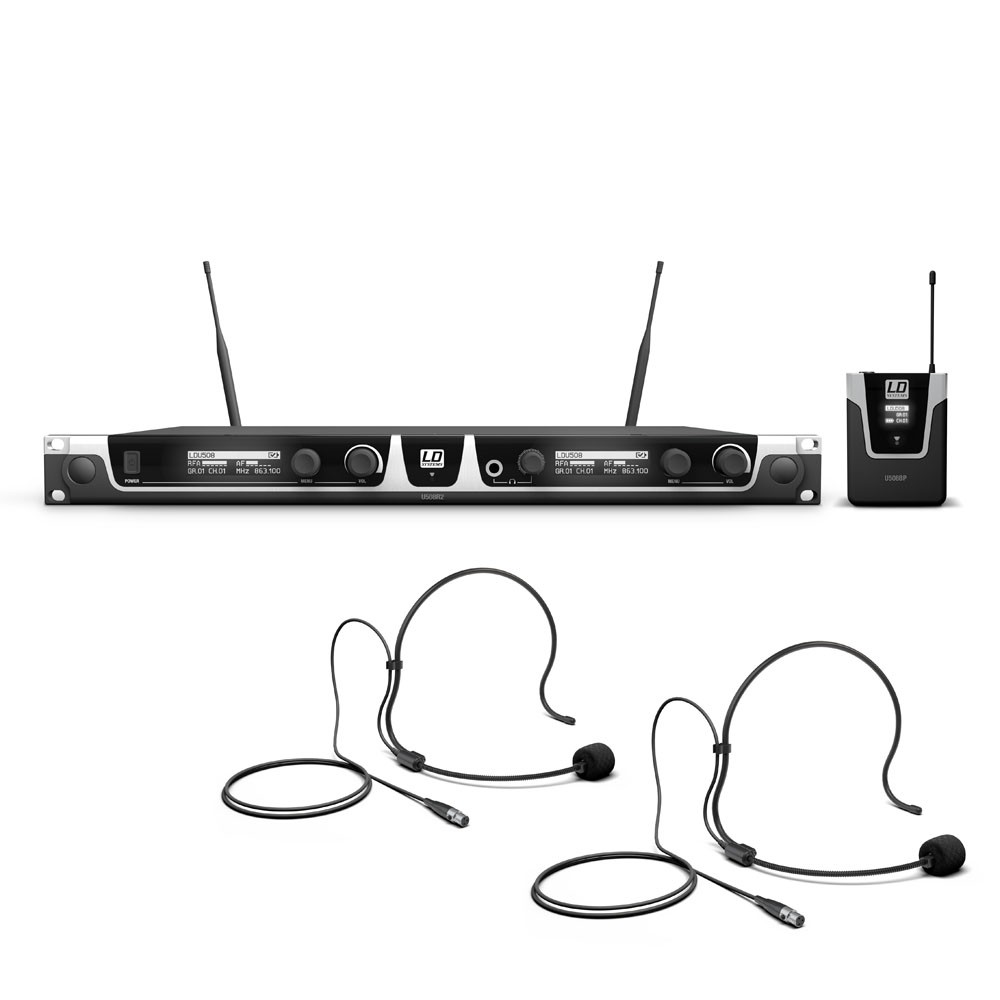 LD Systems U508 BPH2 - system bezprzewodowy nagłowny podwójny LD Systems U508 BPH2 - system bezprzewodowy nagłowny podwójny