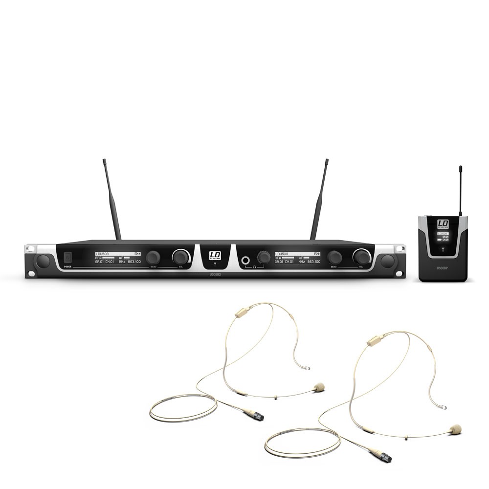 LD Systems U508 BPHH2 - system bezprzewodowy nagłowny podwójny LD Systems U508 BPHH2 - system bezprzewodowy nagłowny podwójny