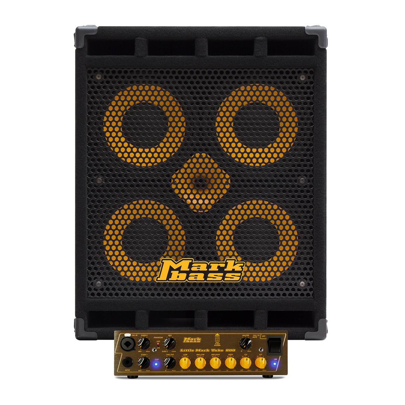 Mark Bass STANDARD 104 HF + LM TUBE 800 - kolumna basowa Mark Bass STANDARD 104 HF + LM TUBE 800 - kolumna basowa