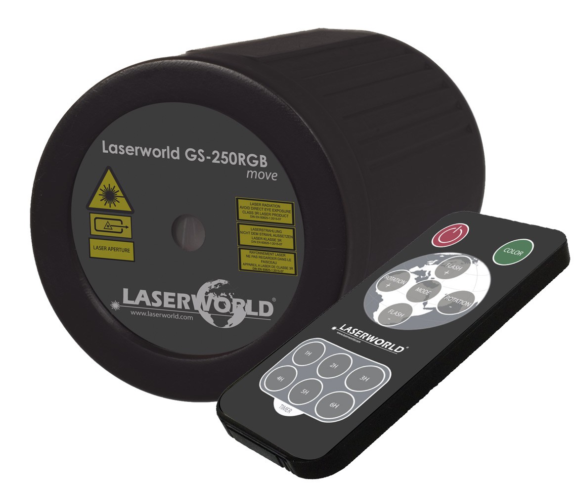 Laserworld GS-250RGB move - laser ogrodowy