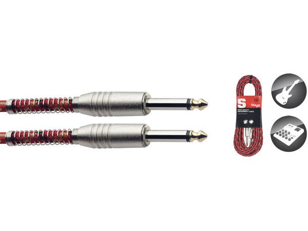 Stagg SGC6VT RD - kabel instrumentalny 6m Stagg SGC6VT RD - kabel instrumentalny 6m