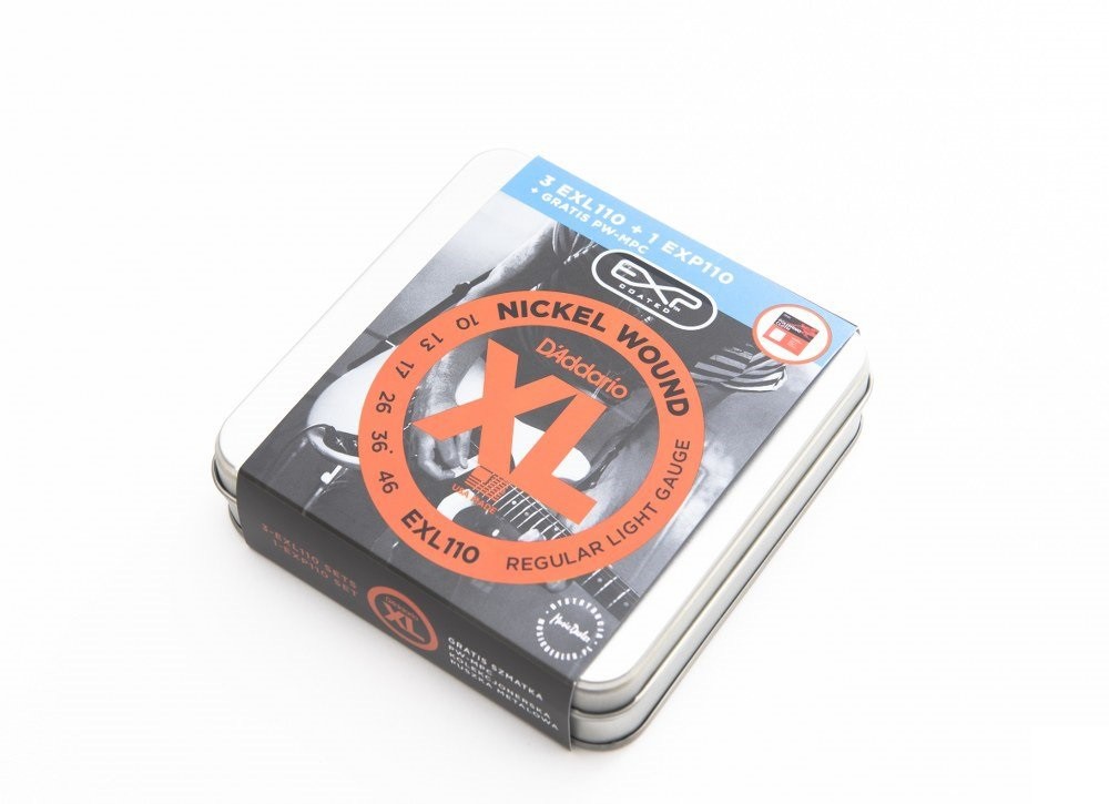 D'Addario DA-MD02 - zestaw strun 3xEXL110 + 1XEXP110 + ściereczka D'Addario DA-MD02 - zestaw strun 3xEXL110 + 1XEXP110 + ściereczka