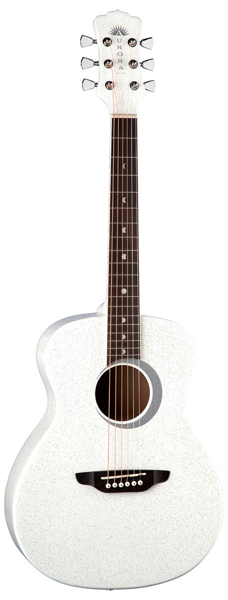 Luna Aurora Borealis 3/4 WHT - gitara akustyczna 3/4