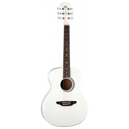 Luna Aurora Borealis 3/4 WHT - gitara akustyczna 3/4