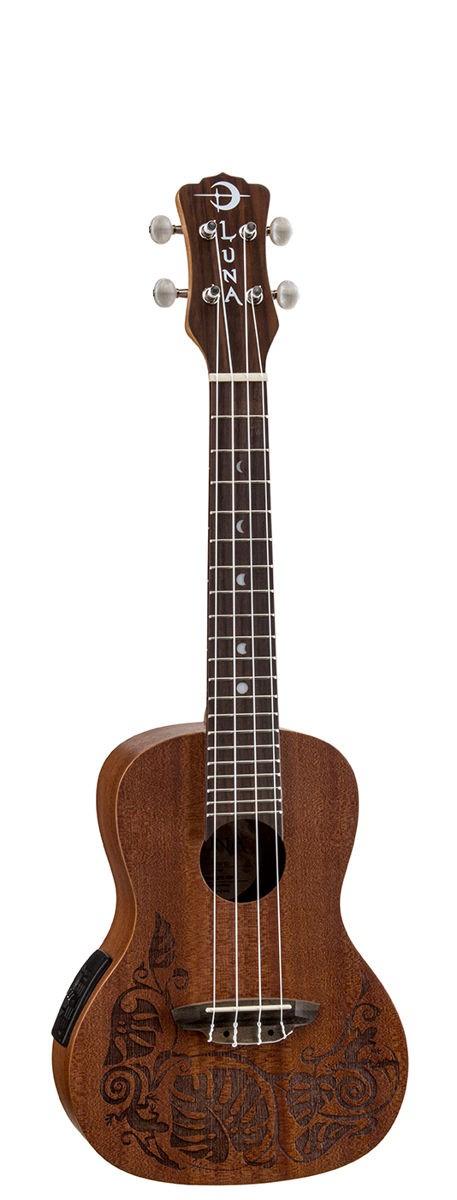 Luna Uke Mo A/E Mahogany - elektryczne ukulele koncertowe 