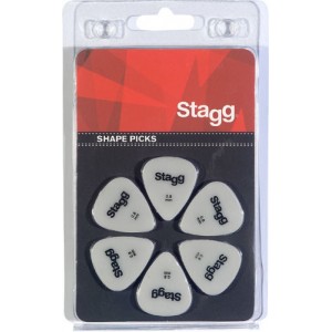 Stagg SPSTD X6-0.60 - kostki gitarowe