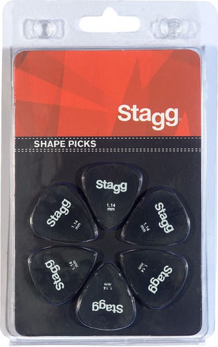 Stagg SPSTD X6-1.14 - kostki gitarowe