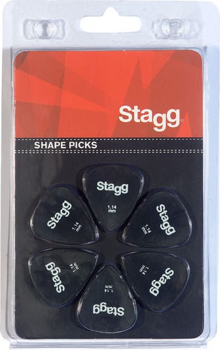 Stagg SPSTD X6-1.14 - kostki gitarowe Stagg SPSTD X6-1.14 - kostki gitarowe