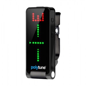 TC Electronic PolyTune Clip Black - polifoniczny tuner gitarowy