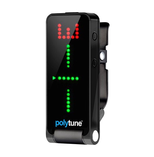 TC Electronic PolyTune Clip Black - polifoniczny tuner gitarowy