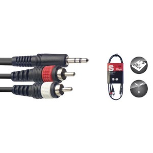 Stagg SYC1/MPS2CM E - kabel instrumentalny 1m