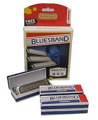 Hohner BLUES BAND SET C, G, A - zestaw harmonijek ustnych Hohner BLUES BAND SET C, G, A - zestaw harmonijek ustnych