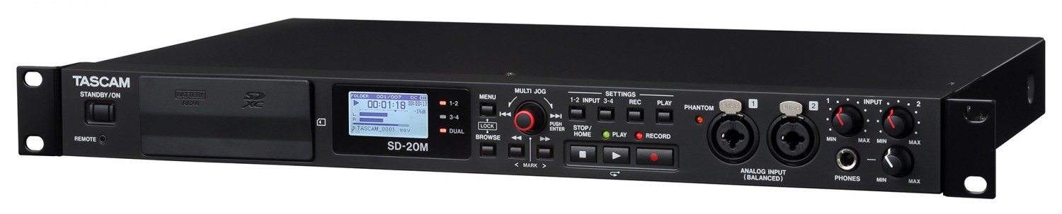 Tascam SD-20M - rejestrator dźwięku Tascam SD-20M - rejestrator dźwięku