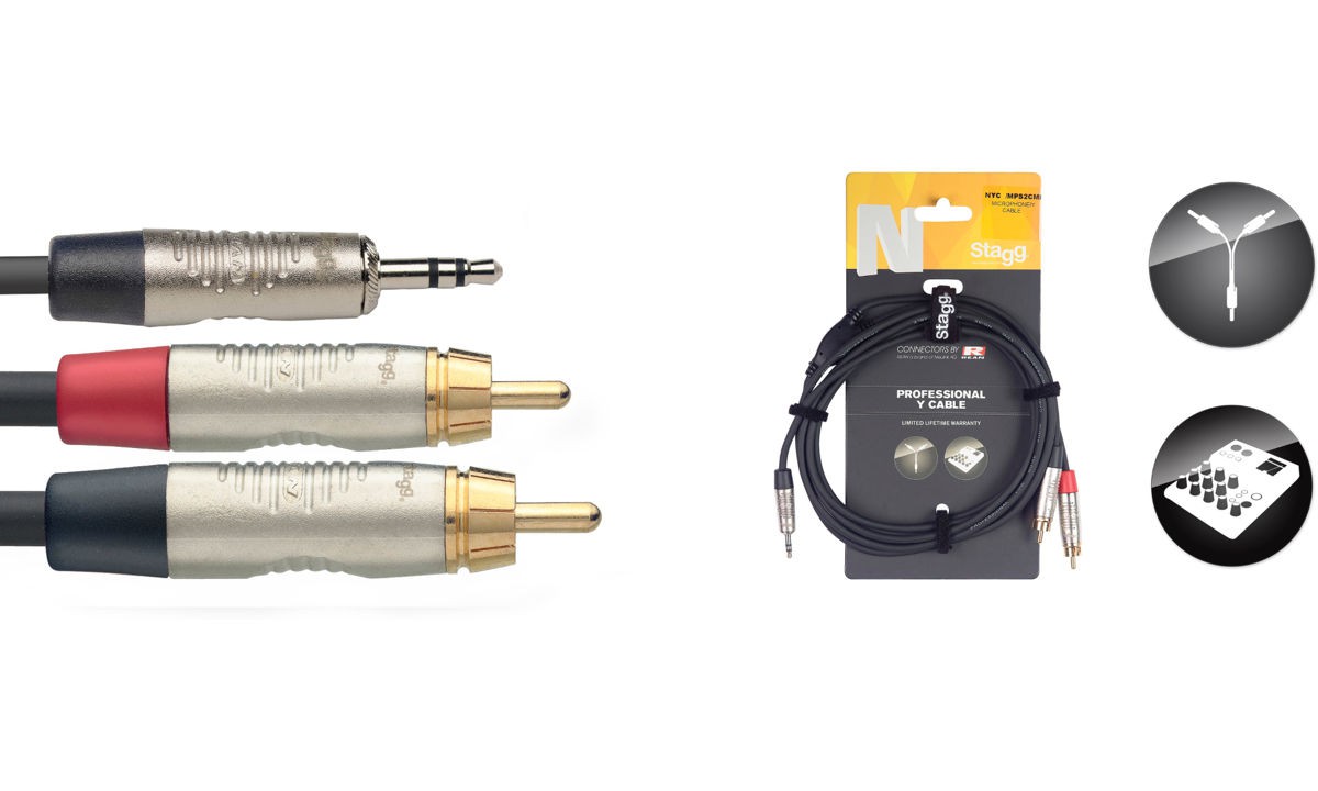 Stagg NYC1.5/MPS2CMR - kabel instrumentalny 1,5m Stagg NYC1.5/MPS2CMR - kabel instrumentalny 1,5m