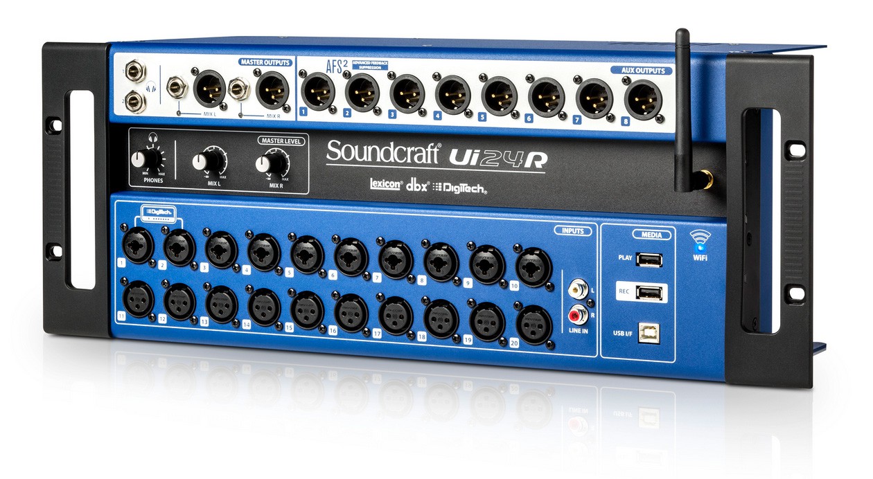 Soundcraft Ui24R - mikser Soundcraft Ui 24R - mikser cyfrowy WiFi/USB/iOS/MP3