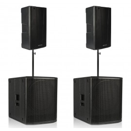 dB Technologies 2x B-Hype 15 + 2x SUB 618 - zestaw nagłośnieniowy