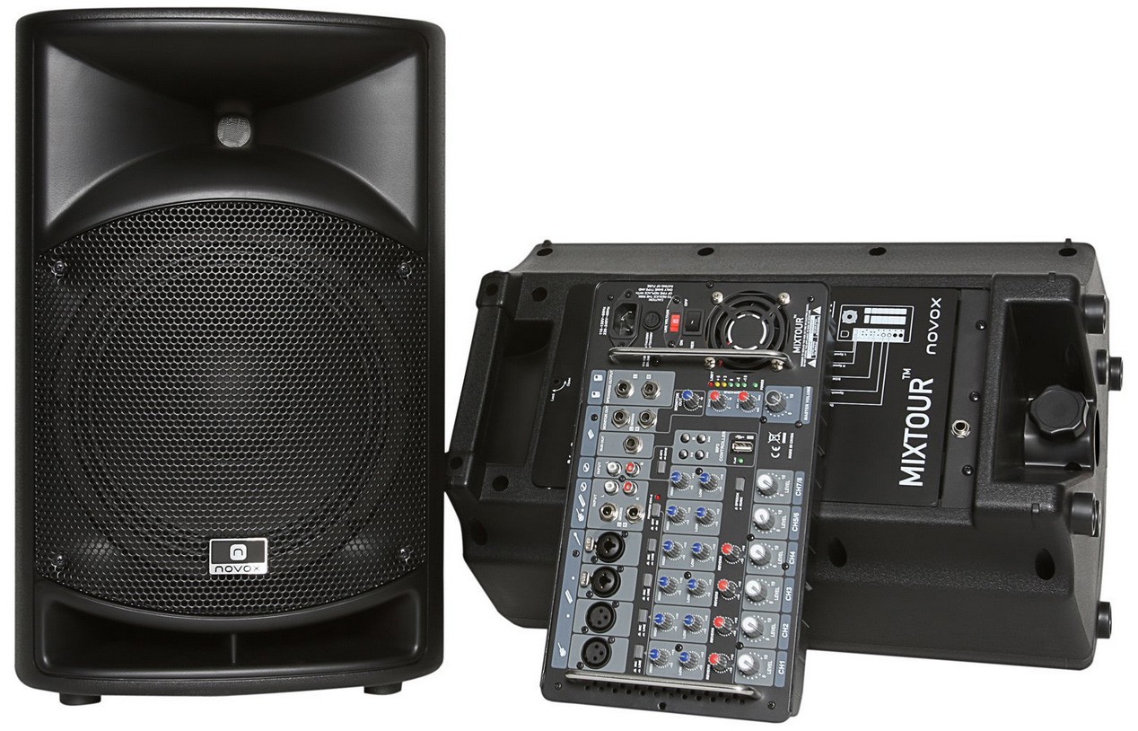 Novox MixTour - zestaw nagłośnieniowy z MP3/USB Novox MixTour - zestaw nagłośnieniowy z MP3/USB