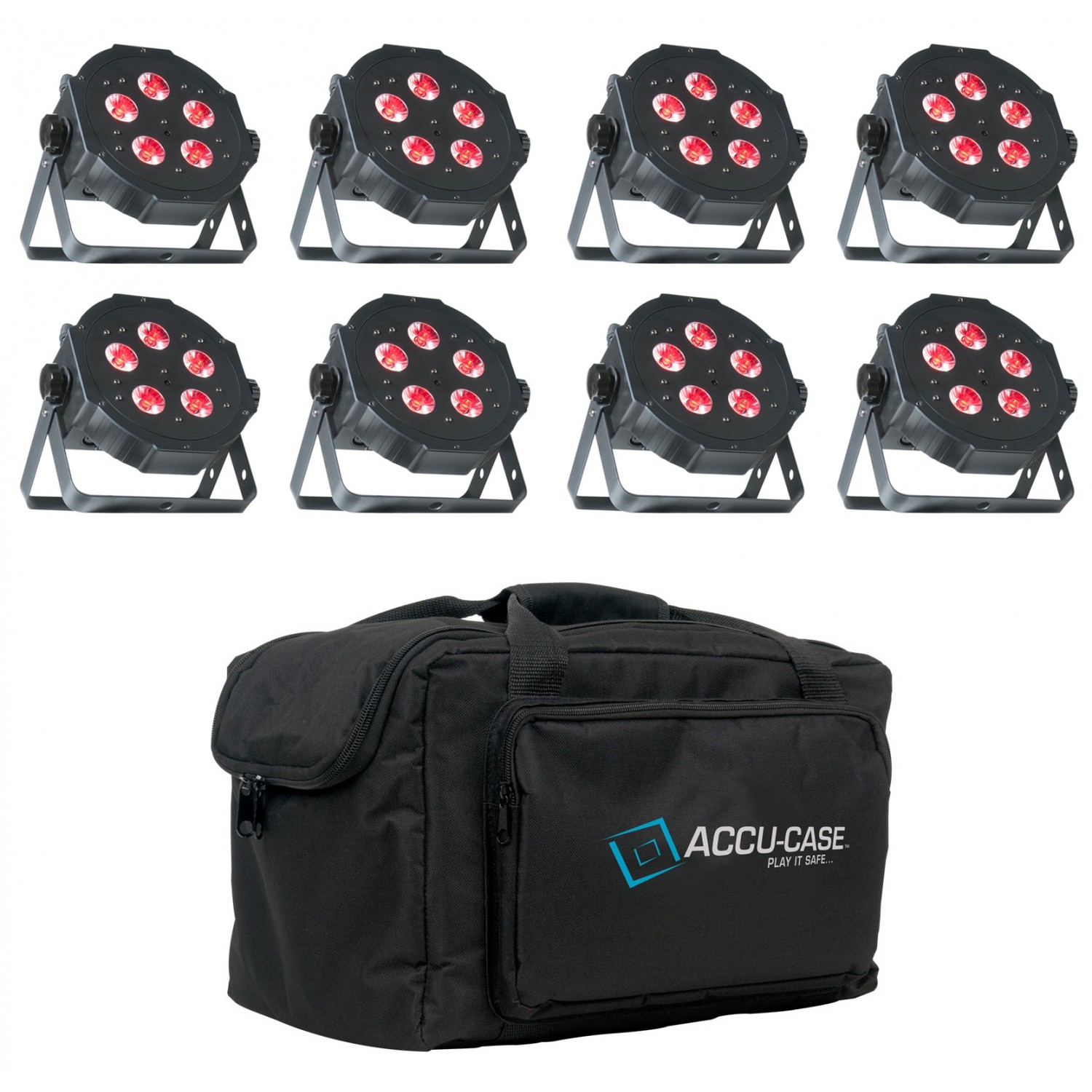 American Dj 8x Mega TRIPAR Profile PLUS - zestaw PAR +torba ADJ 8x Mega TRIPAR Profile PLUS - zestaw PAR +torba