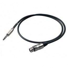 Proel BULK210LU05 - kabel mikrofonowy XLR JACK  (0,5m)
