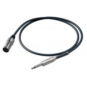Proel BULK230LU1 - kabel mikrofonowy JACK-XLR (1m)